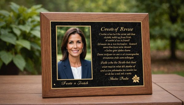 Créez une plaque funéraire unique et mémorable pour vos proches